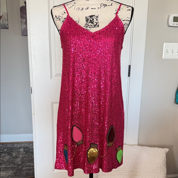Judith March Dresses & Skirts - Judith March Pink sequins Christmas Dress
